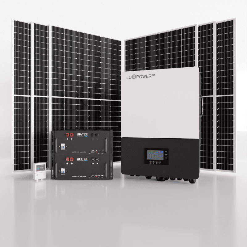 12kW LuxPower Solar System. 2x 5kW Lithium Batteries for Solar. LuxPower Hybrid Inverter. 6x 565W JA Solar Panels. Hybrid Solar System for Sale South Africa.