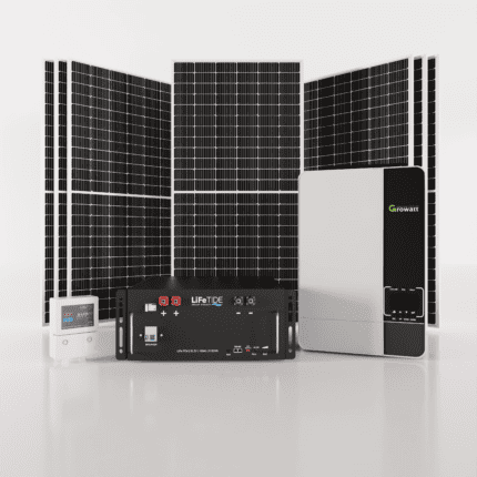 5kW Growatt Solar System. 5kW Lithium Battery for Solar. Growatt Inverter. 7x 460W JA Solar Panels. Solar System for Sale South Africa.