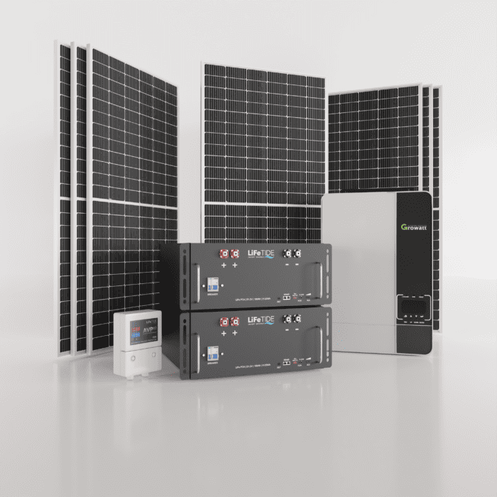 5kW Growatt Solar System. 2x 5120Wh Lithium Batteries for Solar. Growatt Inverter. 7x 460W JA Solar Panels. Solar System for Sale South Africa.