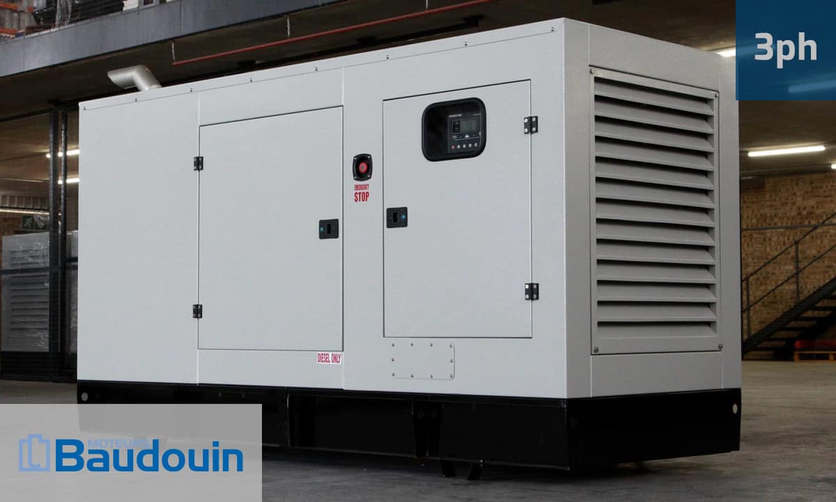 100kVa Baudouin Diesel Generator for Sale in South Africa. Baudouin Generator Prices. GKB110. Silent Generator.