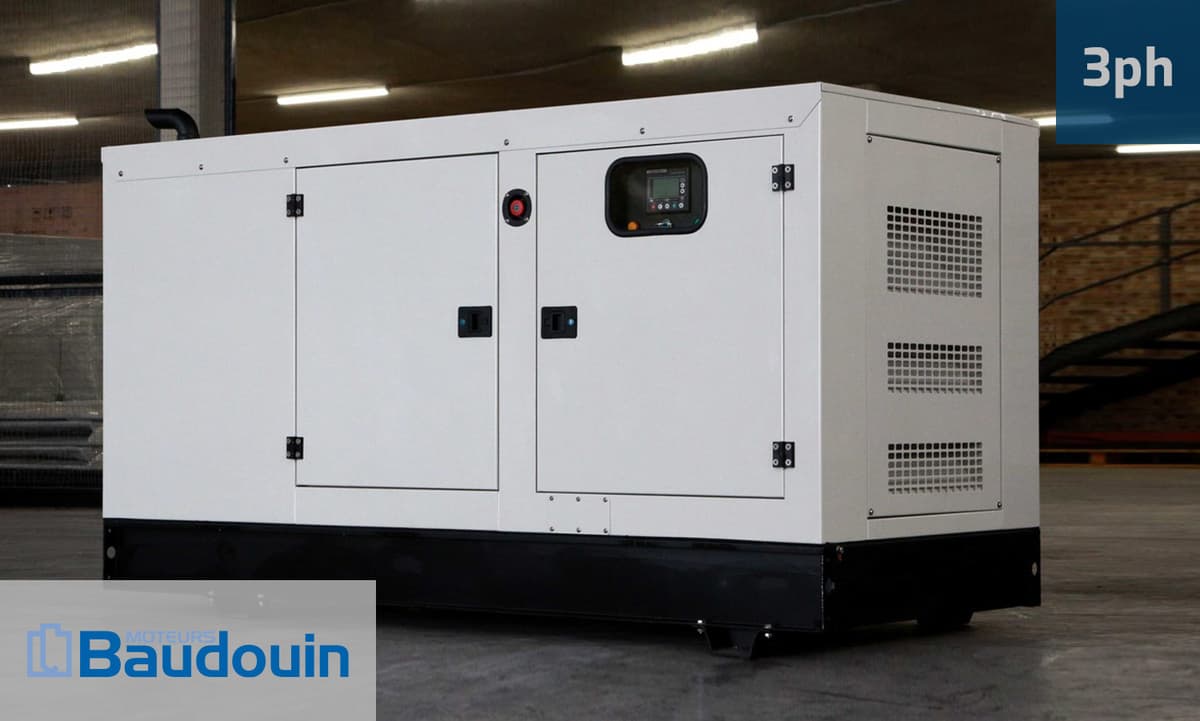 62kVa Baudouin Diesel Generator for Sale in South Africa. Baudouin Generator Prices. GKB68. Silent Generator.