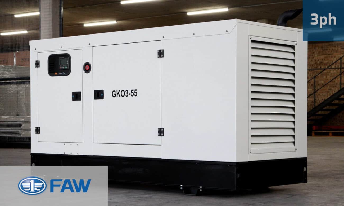 50kVa FAW Diesel Generator for Sale in South Africa. FAW Generator Prices. GKO3-55. Silent Generator.