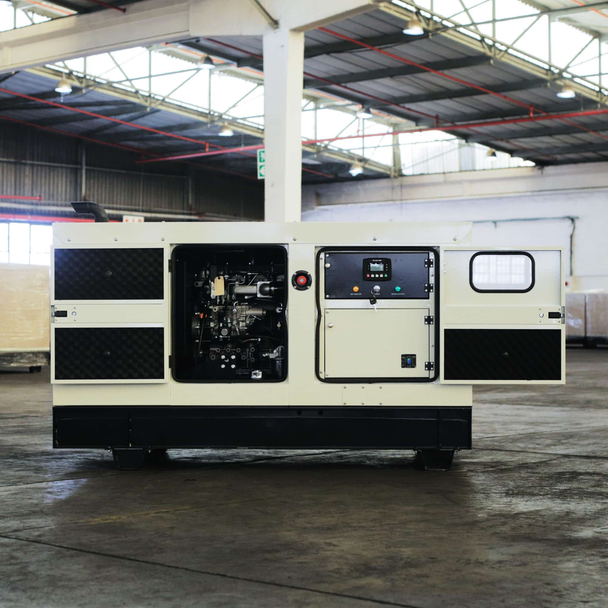 SDEC-12kva-Silent-Diesel-Generator-doors-opened