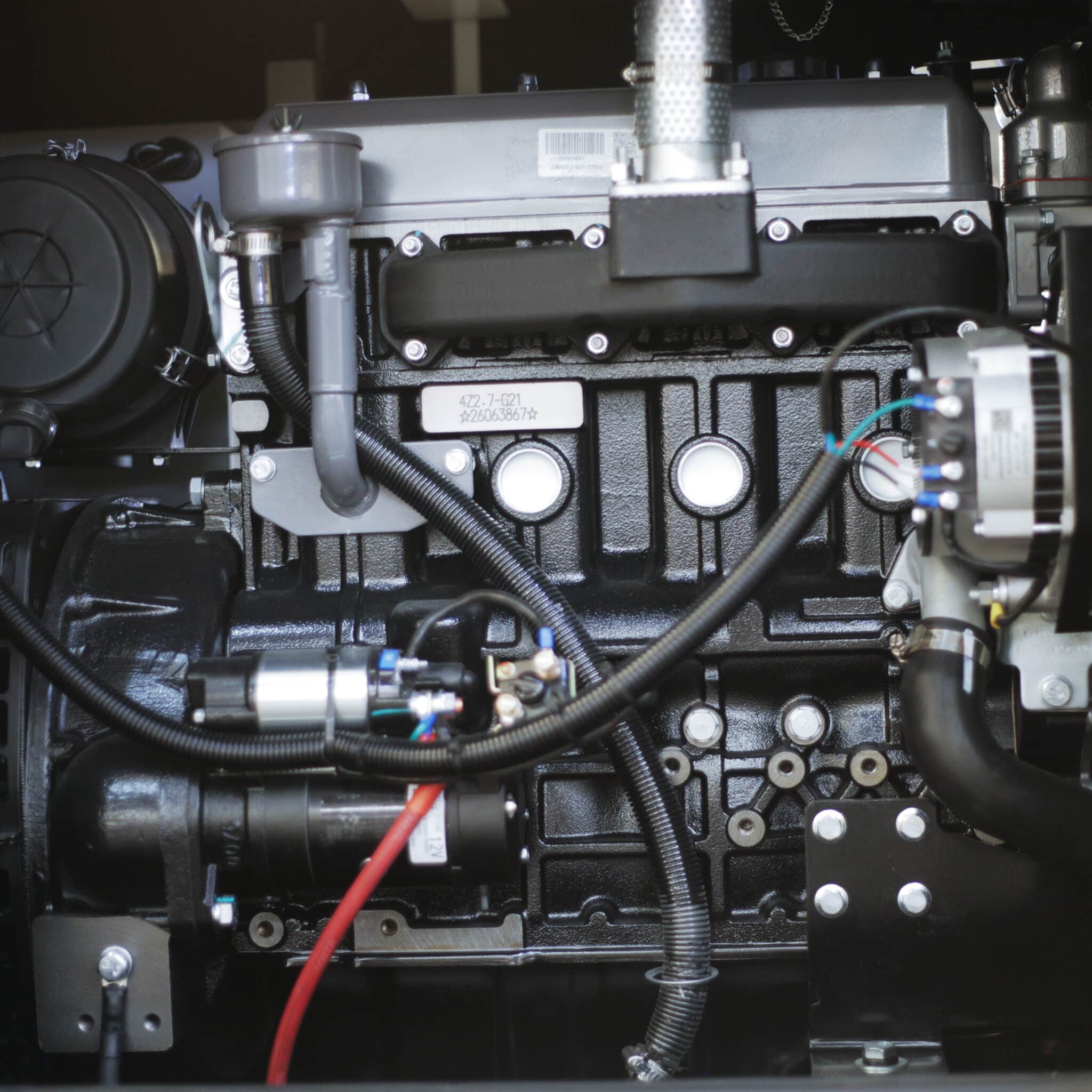 SDEC-12kva-Silent-Diesel-Generator-engine-back