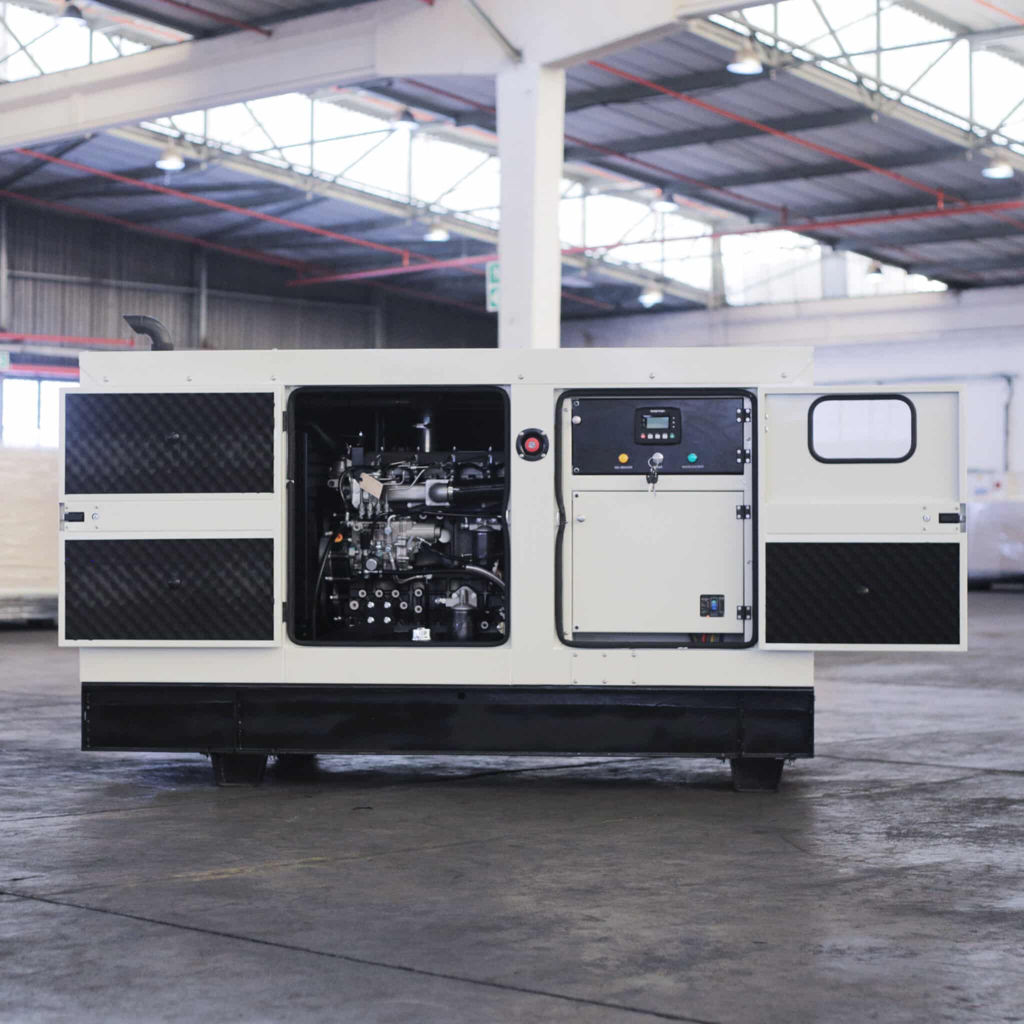 gksd-33-diesel-generator-single-phase-doors-open