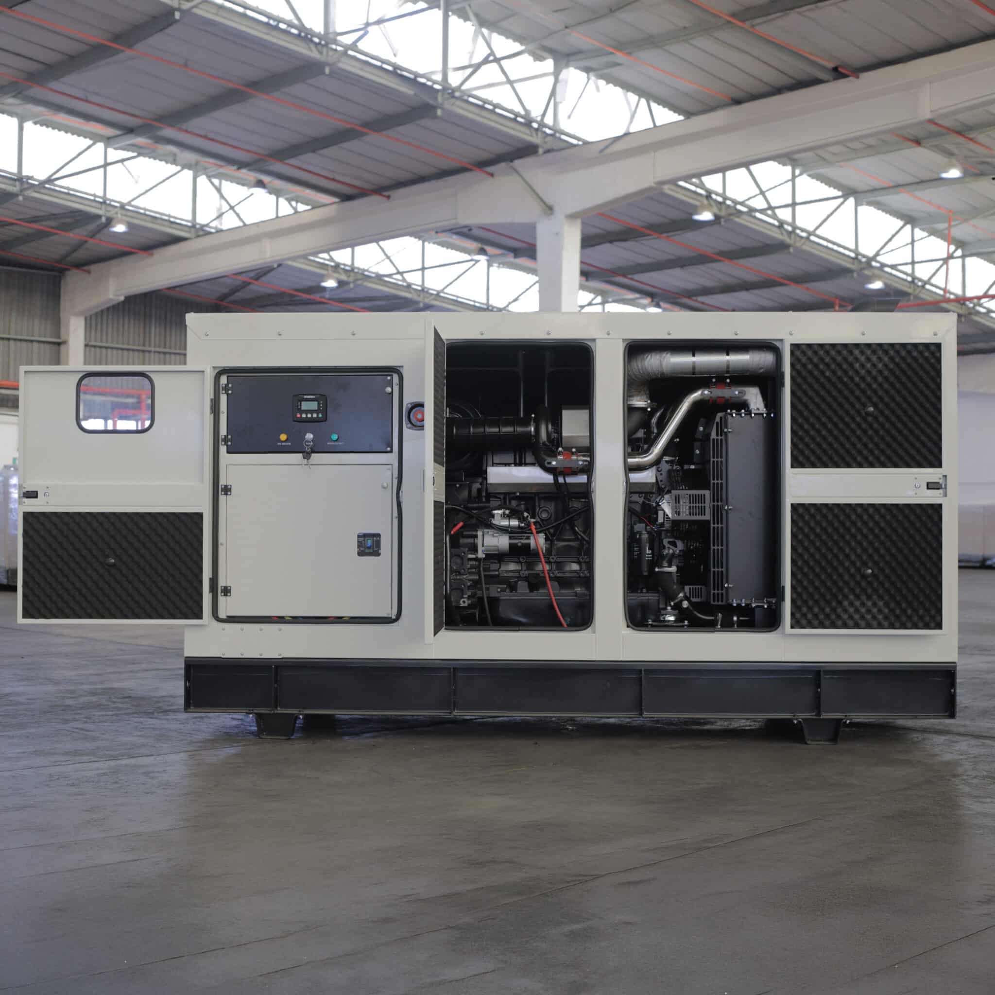 sdec-150kva-diesel-generator-doors-open